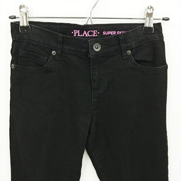 Children's Place Super Skinny Black Jeans - Picture 2 of 5